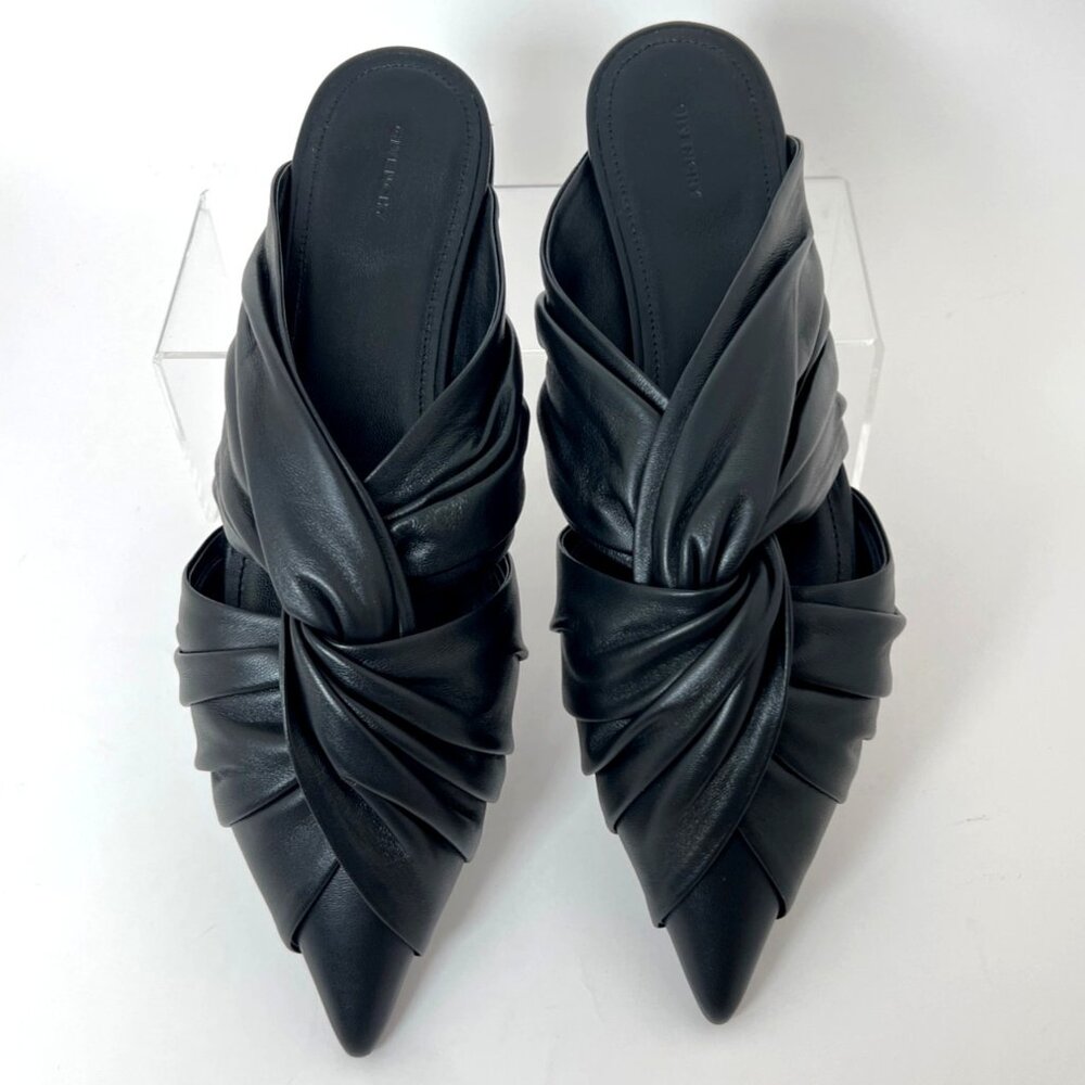 Givenchy Twist Leather Ballerina Mules Ballerina Women Pointed Flats Size 39.5